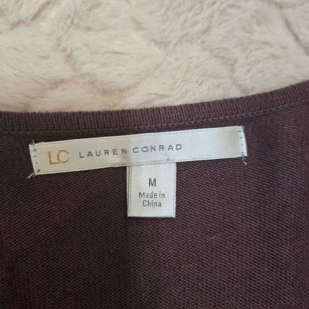 LC Lauren Conrad Huckleberry Plum Purple Dress, Size Medium - Picture 2 of 9